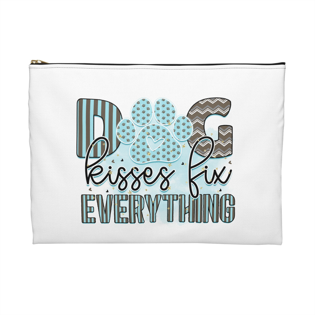 Dog Kisses Fix Everything Accessory Pouch – Makeup & Travel Bag