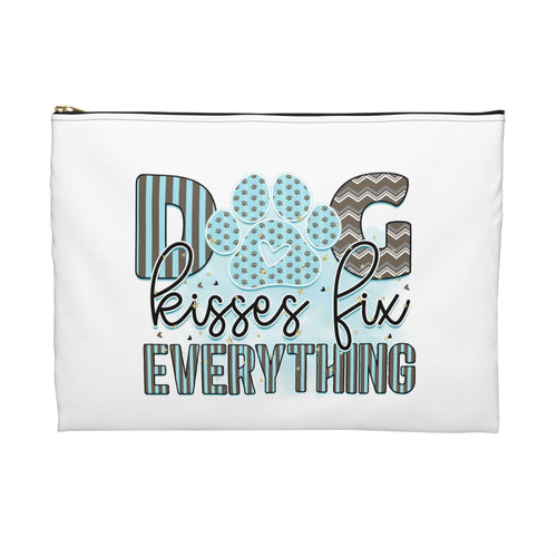 Dog Kisses Fix Everything Accessory Pouch – Makeup & Travel Bag