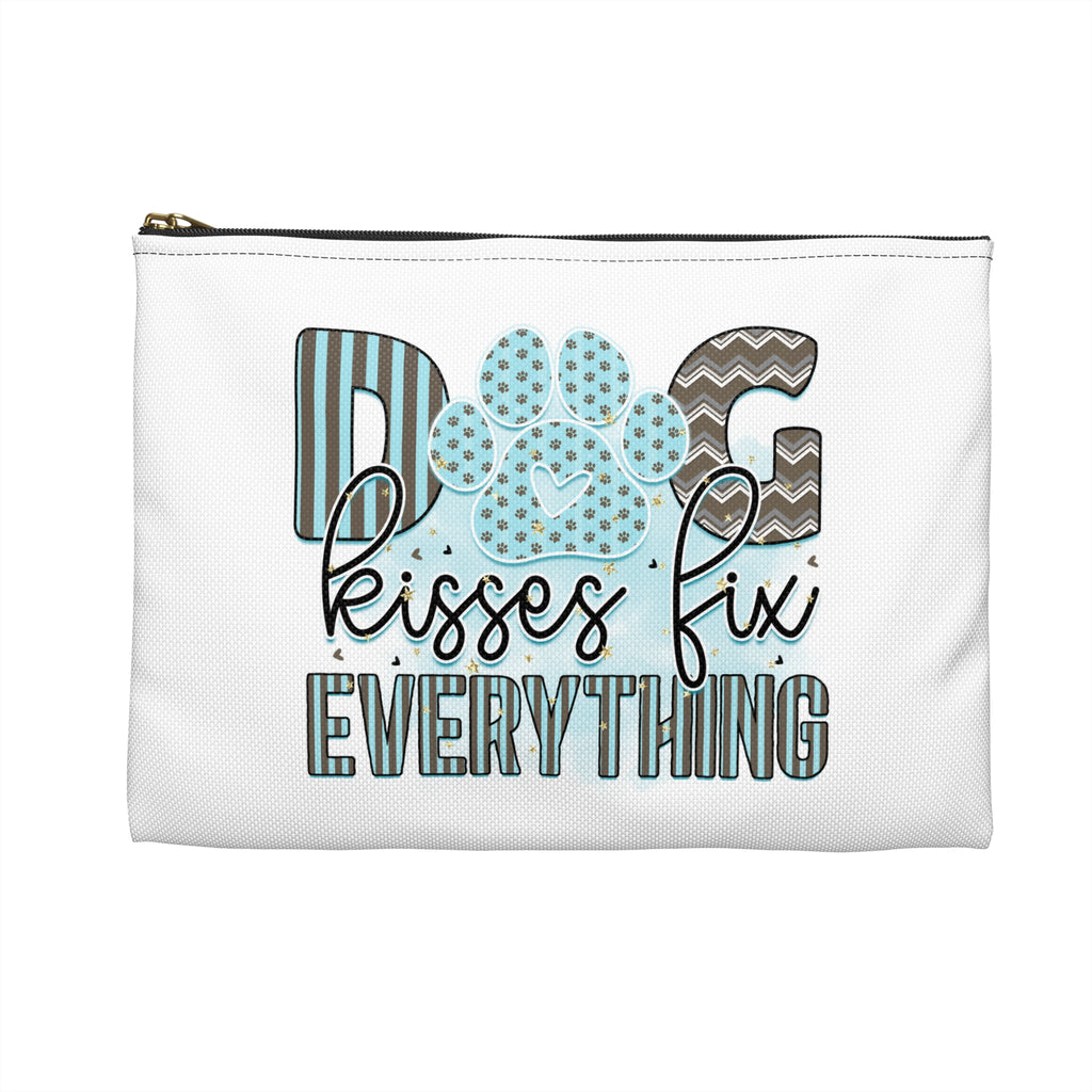 Dog Kisses Fix Everything Accessory Pouch – Makeup & Travel Bag