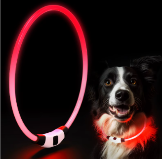 Rechargeable Waterproof LED Light Up Collar