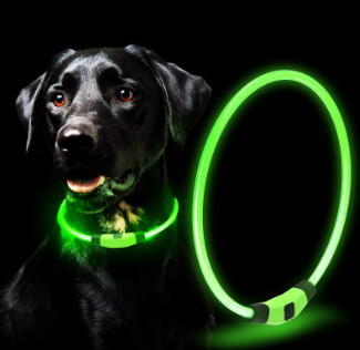 Rechargeable Waterproof LED Light Up Collar