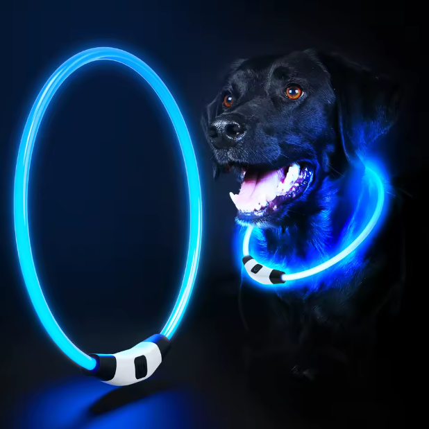 Rechargeable Waterproof LED Light Up Collar